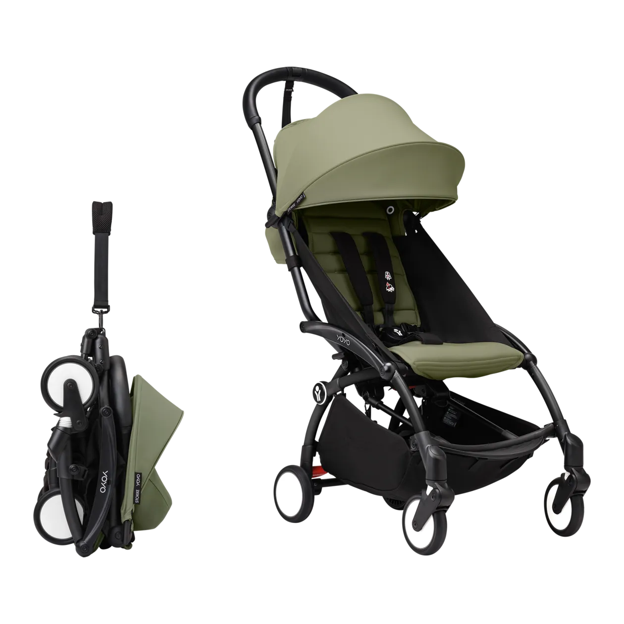 Stokke® YOYO3 Poussette + ensemble textile 6+, Olive