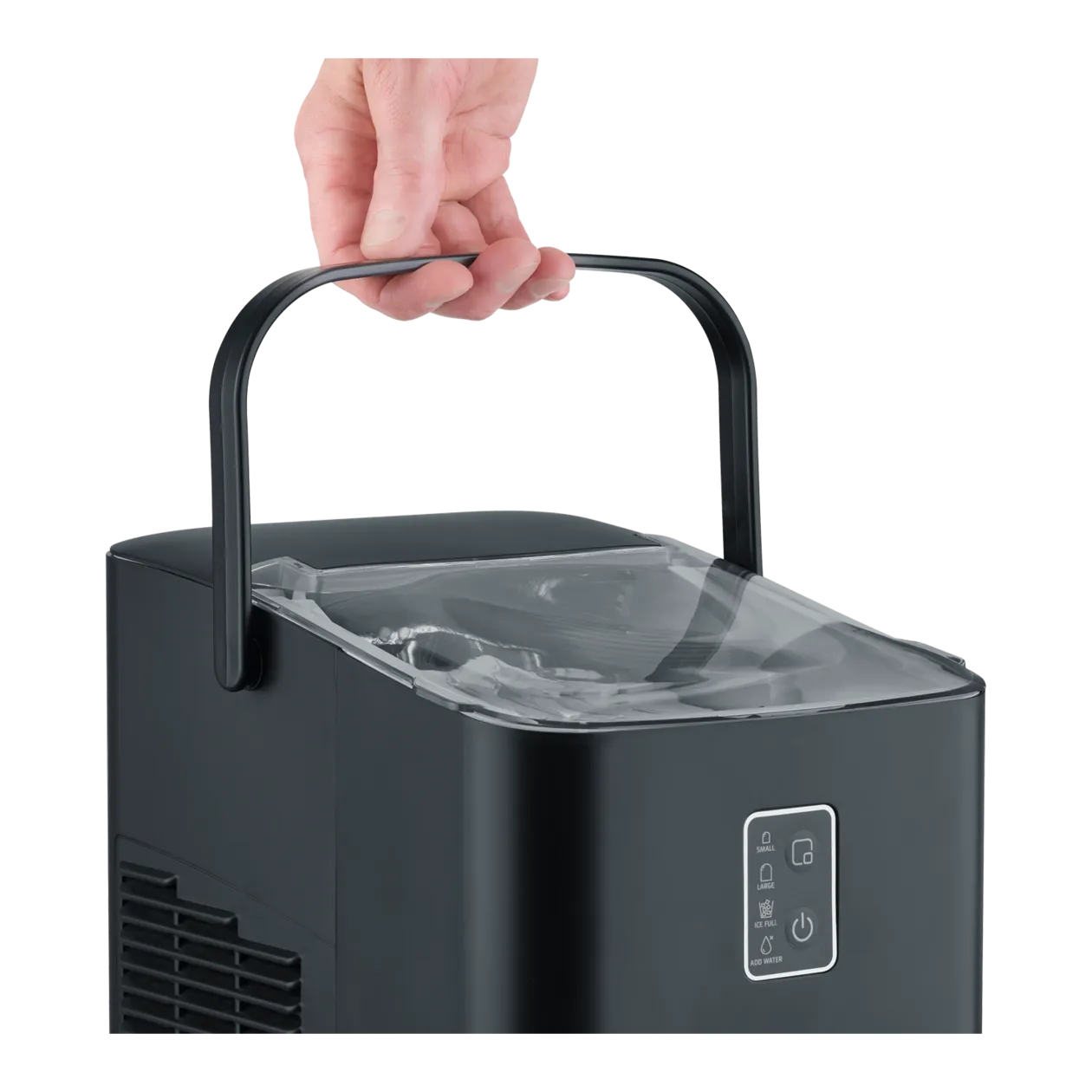 CASO Design IceChef Compact Eiswürfelbereiter, Schwarz