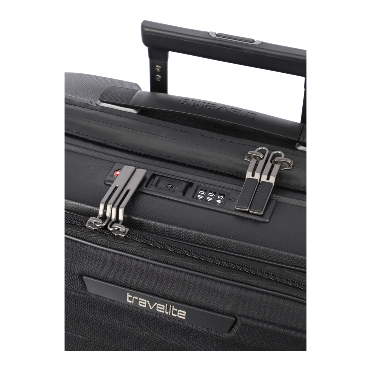 travelite Mooby Valise à roulettes S avec poche avant, noir