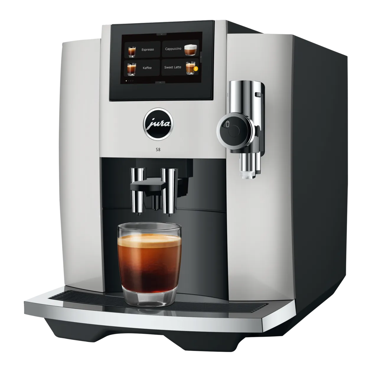 JURA S8 (EB) Kaffeevollautomat, Platin