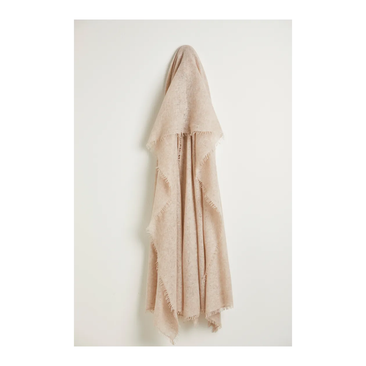 Bakaree Cashmere Scarf, Beige Melange