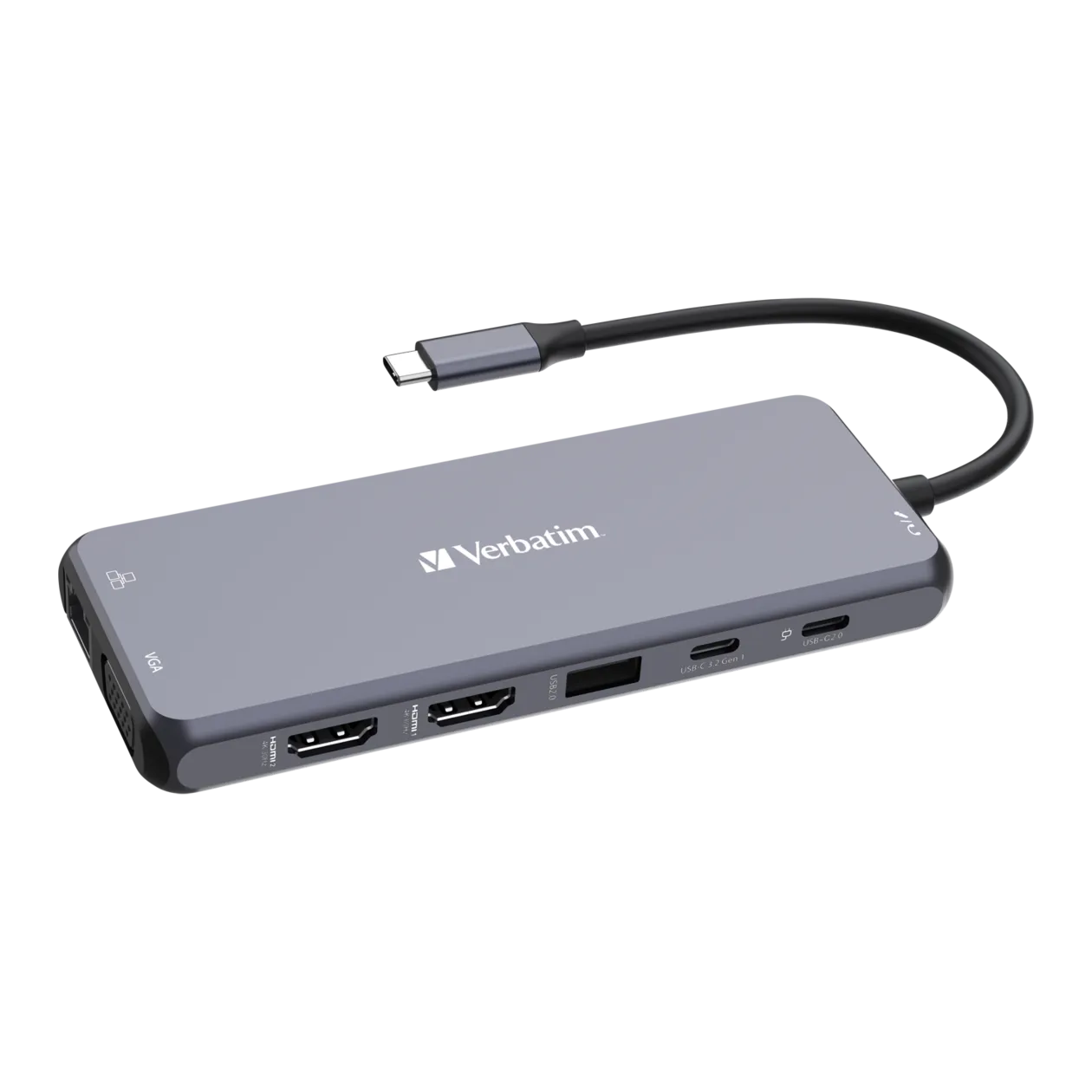 Verbatim USB-C Pro 14 Port Hub multiport, gris