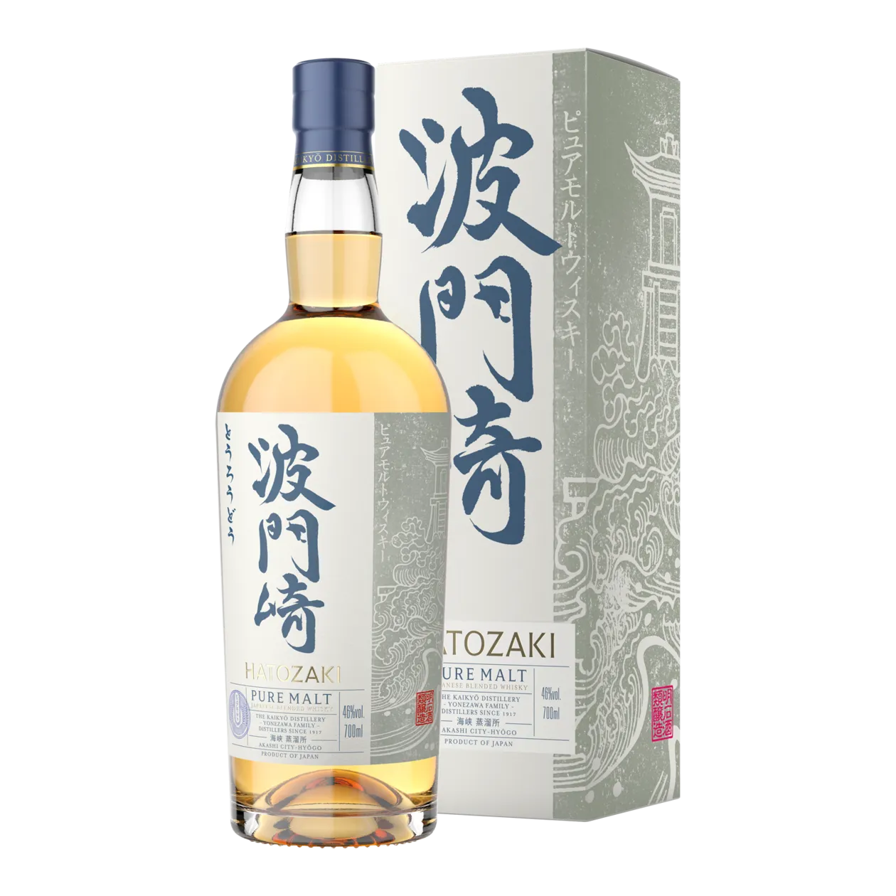 Hatozaki Small Batch Japanese Pure Malt Whisky, 0.7 l, 46.0% ABV, Japan