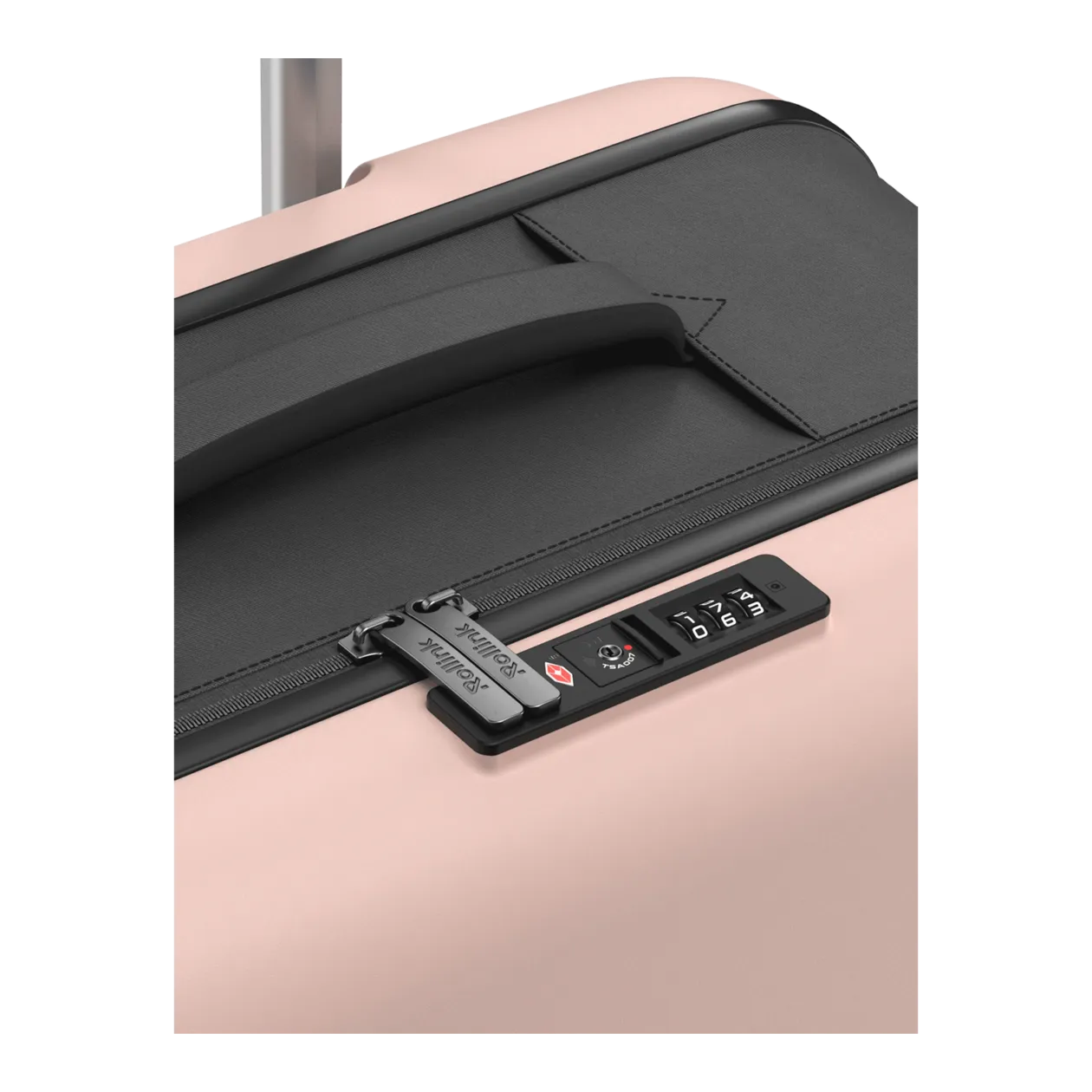 Rollink VEGA360 Valise à roulettes M (pliable), Rose Smoke