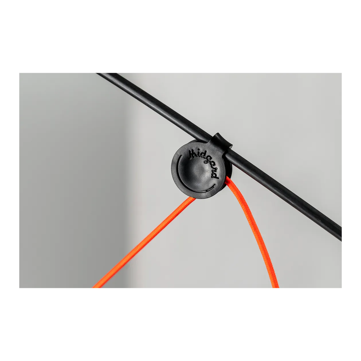 Midgard AYNO L Wall Lamp, Black / Neon Orange