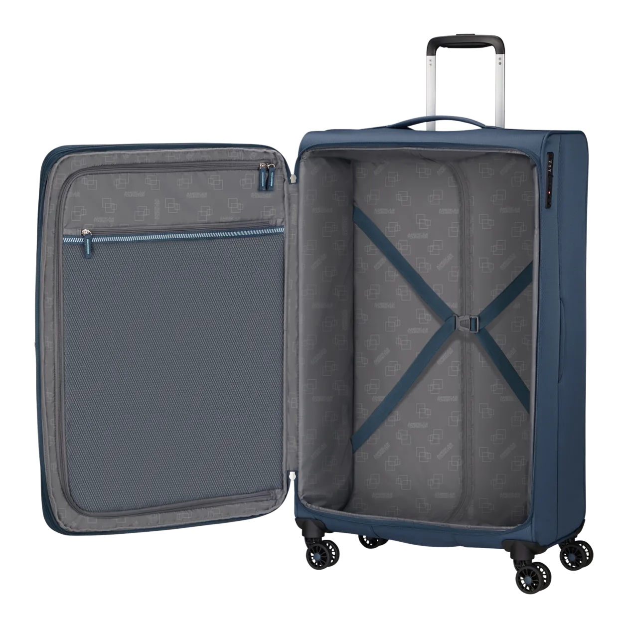 American Tourister AeroSpin Spinner L (extensible), indigo