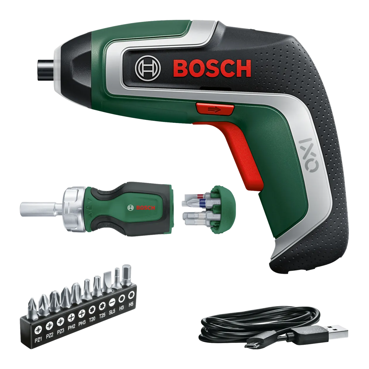 Bosch IXO 7 Ratchet Set Cordless Screwdriver, Classic Green