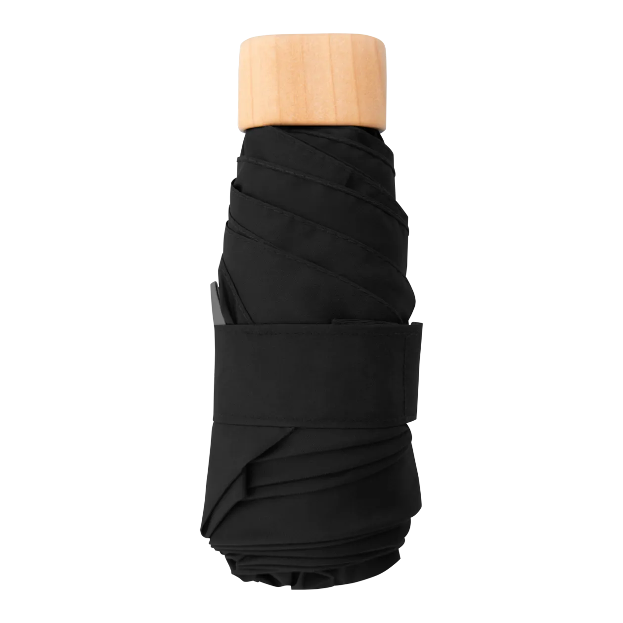 doppler Nature Mini Cork Pocket Umbrella, Black