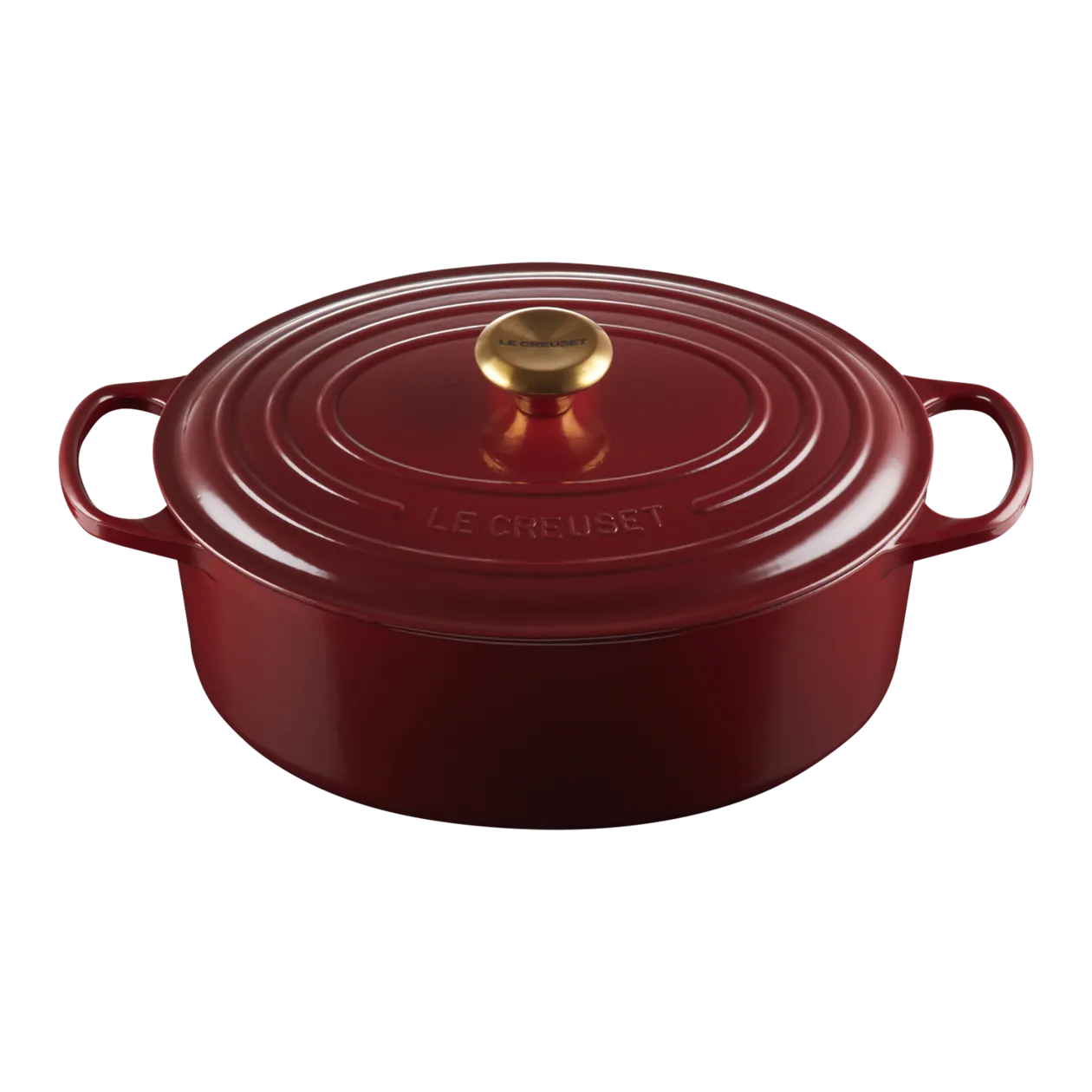 Le Creuset Signature Cocotte ovale, 31 cm, Garnet