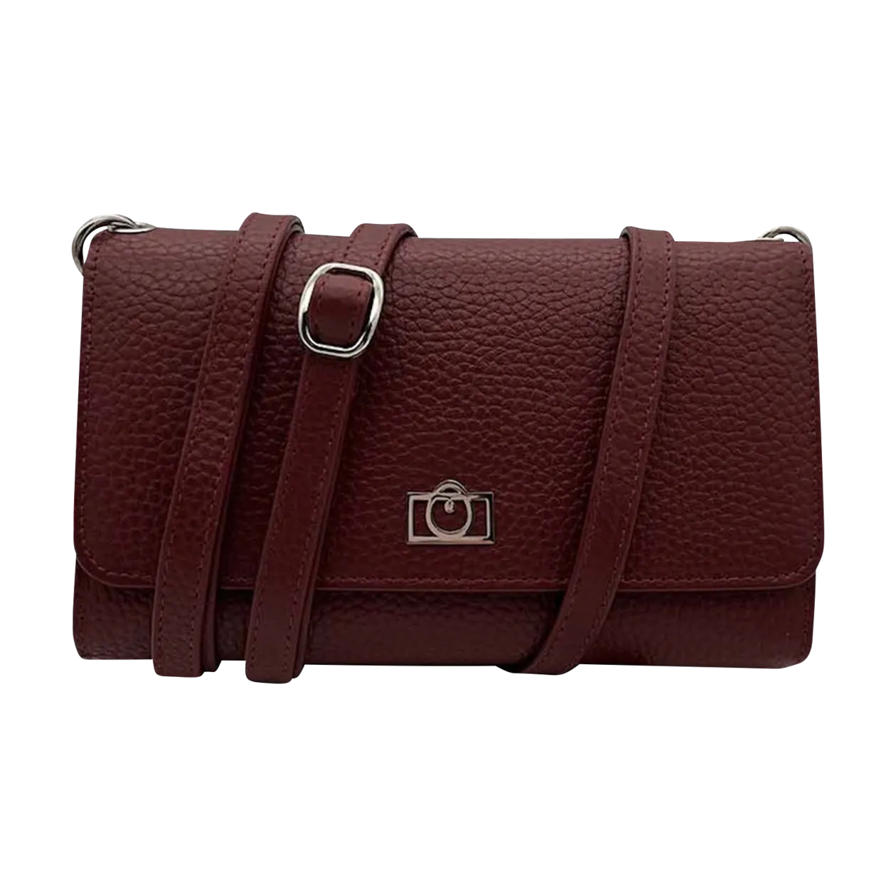 IMPIBAG Classic Phone Case incl. Glasses Case Set, Bordeaux