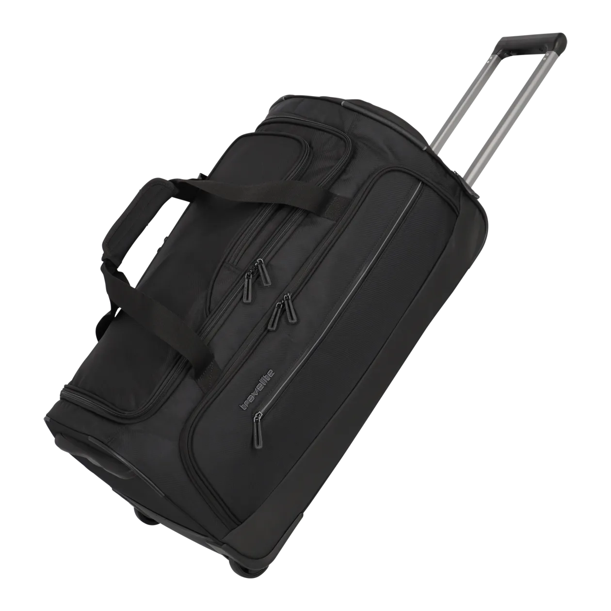 travelite Crosslite Rollenreisetasche M, 2-Rad, Schwarz