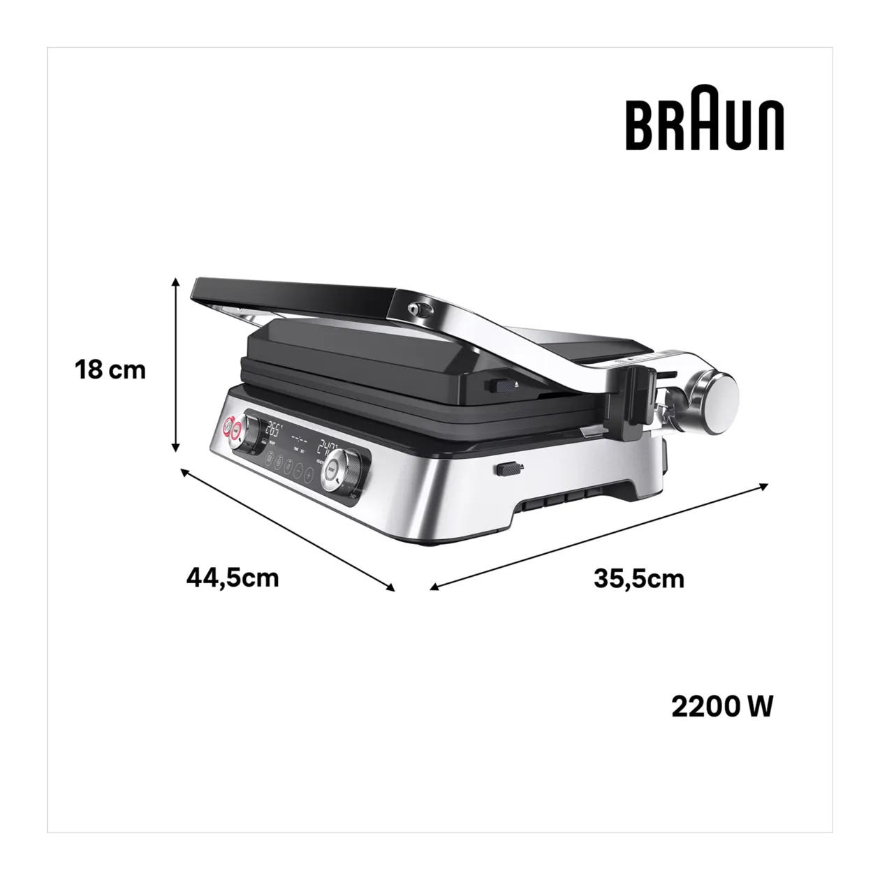 Braun Multigrill 9 Pro CG 9140 Griglia a contatto, argento