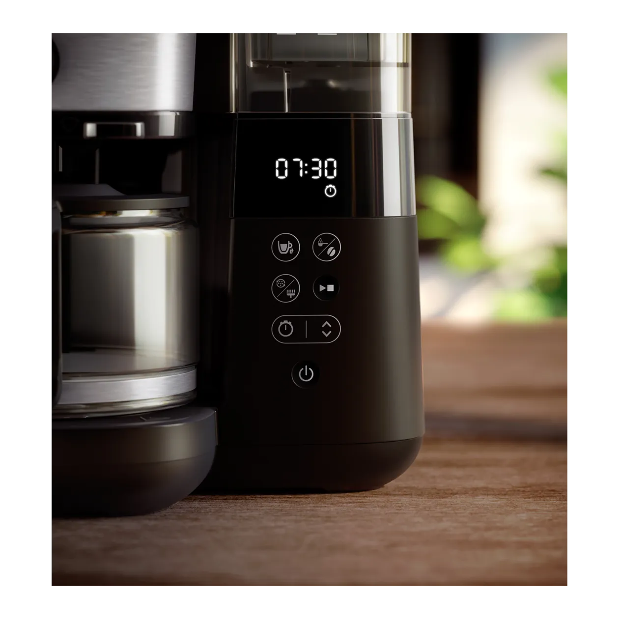 Philips All-in-1 Brew Filterkaffeemaschine, Schwarz/Edelstahl