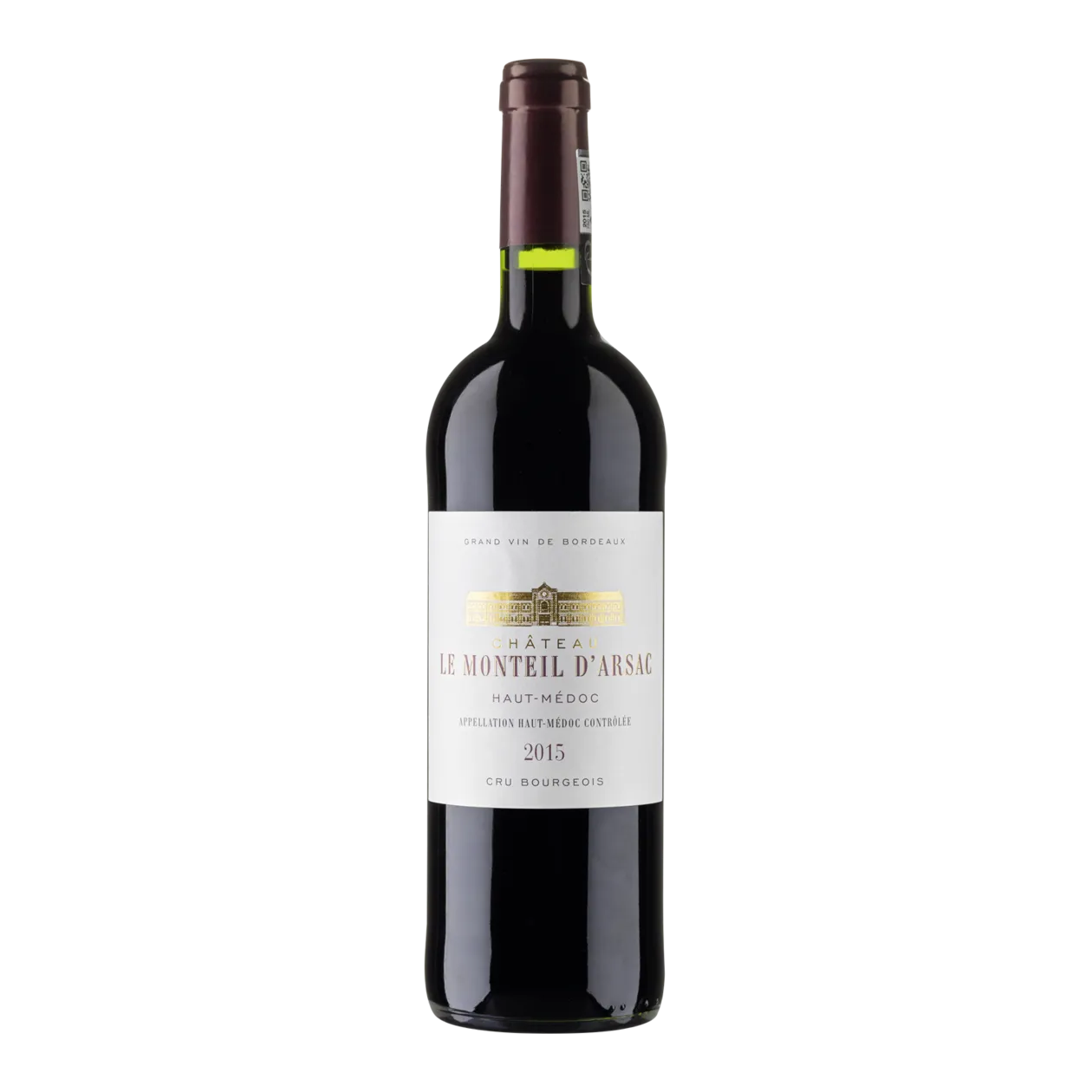 Château Le Monteil d'Arsac Haut-Médoc Cru Bourgeois 2015, Francia