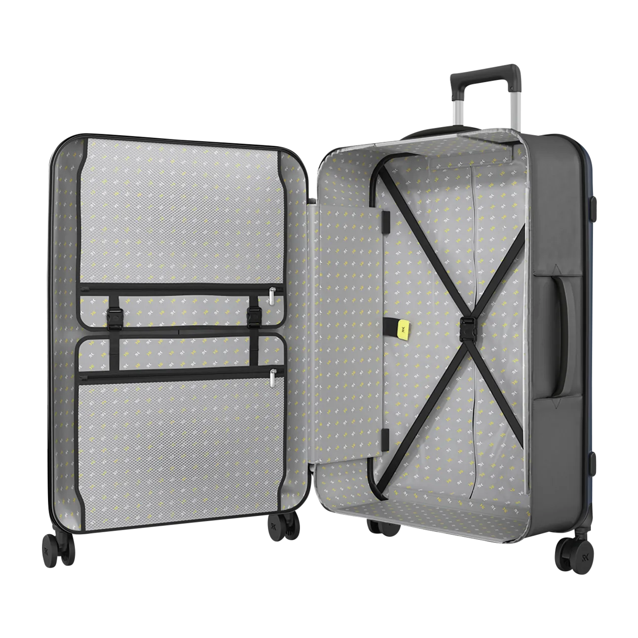 Rollink VEGA360 Valise à roulettes M (pliable), Atlantic Blue