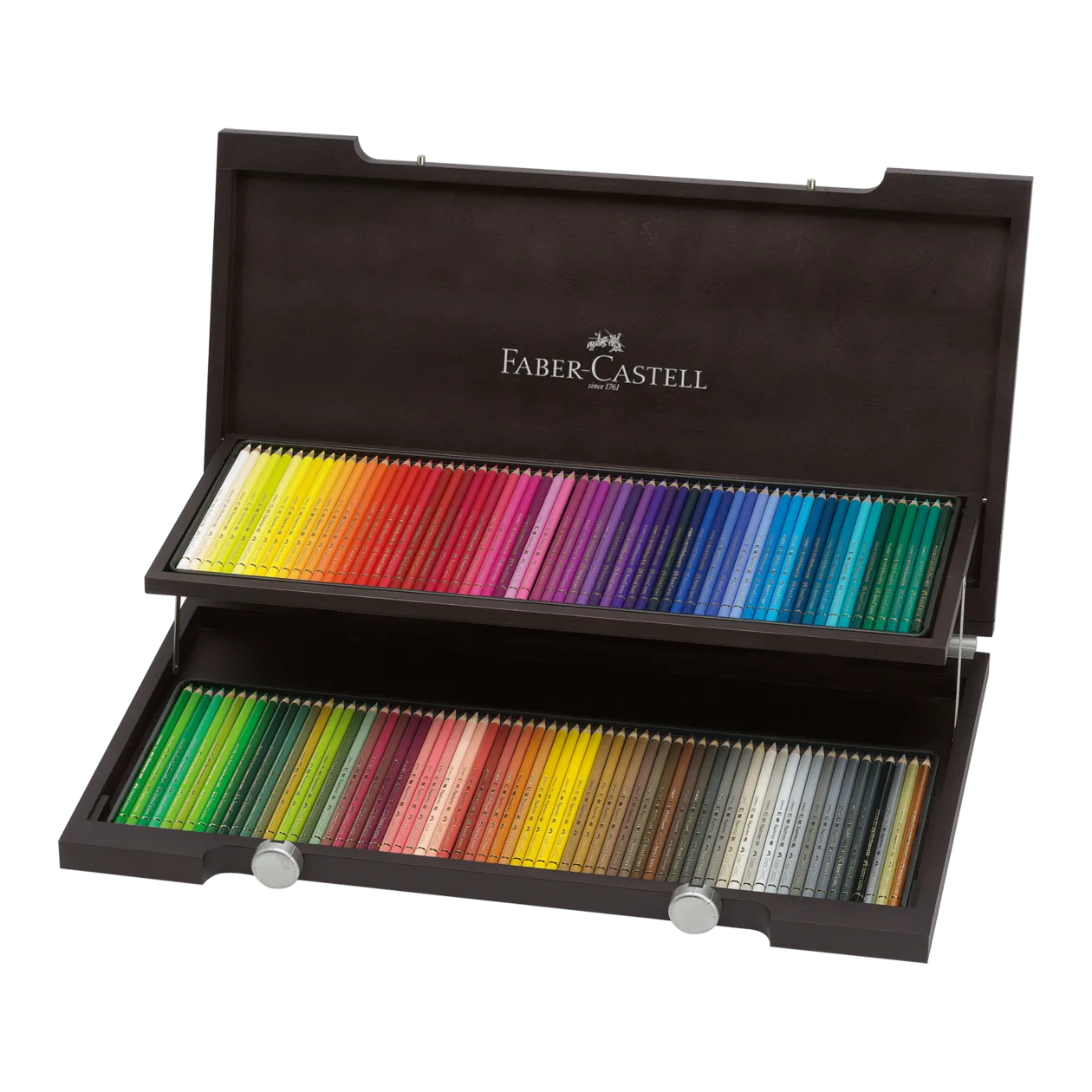 Faber-Castell Polychromos Artists' Colour Pencils in Wooden Case, 120 pcs.