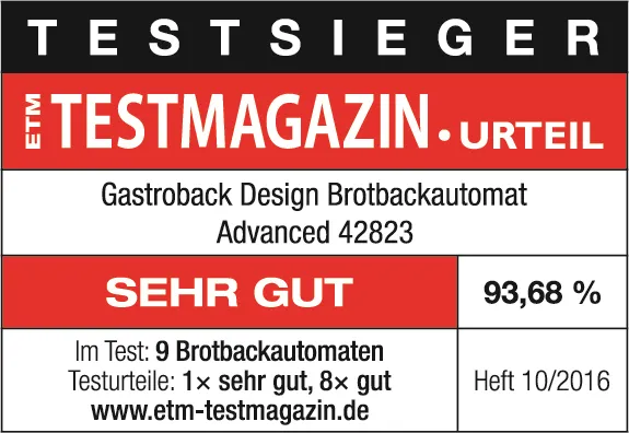 Gastroback Advanced Design Bread Baking Machine