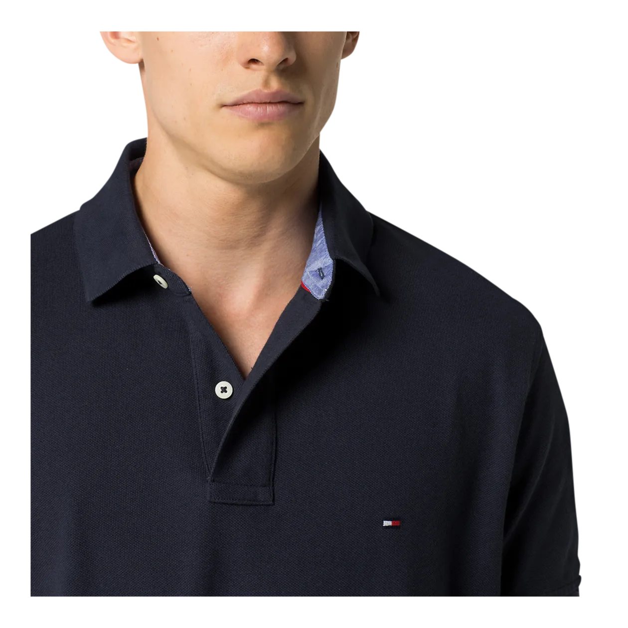 Tommy Hilfiger CORE, Polo homme manches courtes, bleu foncé