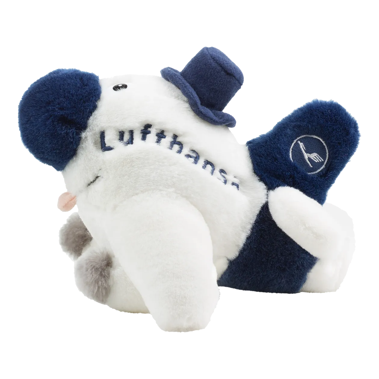 Lufthansa Plush Plane Toy, White/Blue