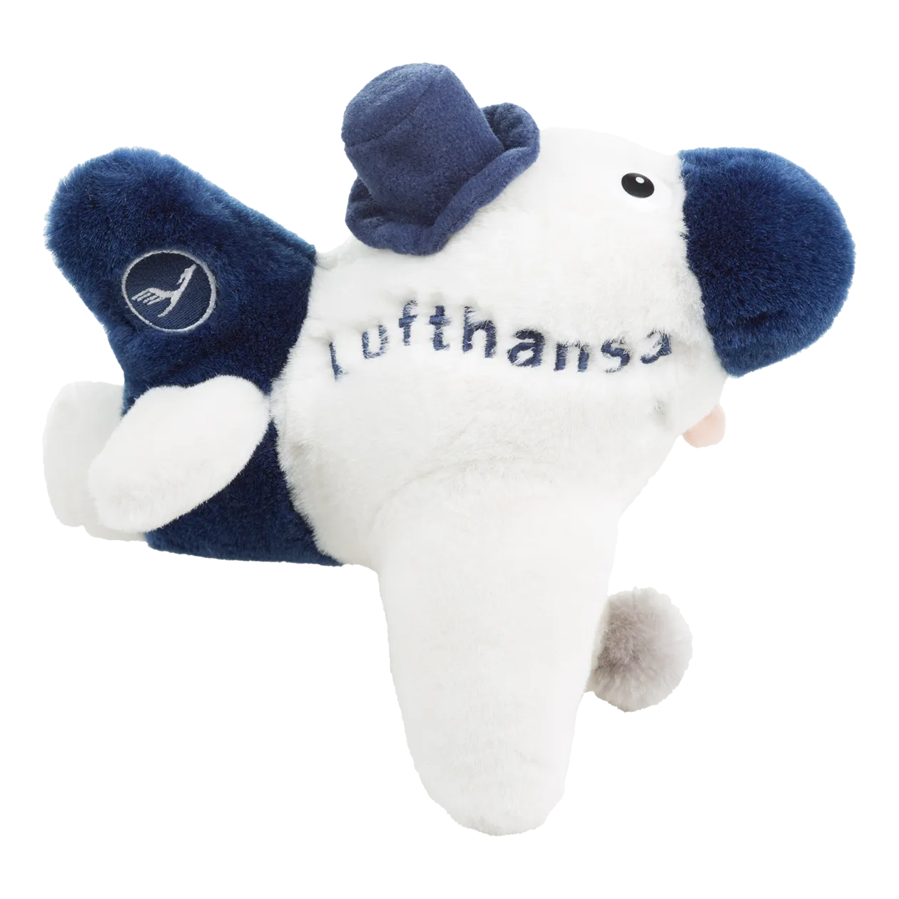 Lufthansa Avion en peluche, blanc/bleu