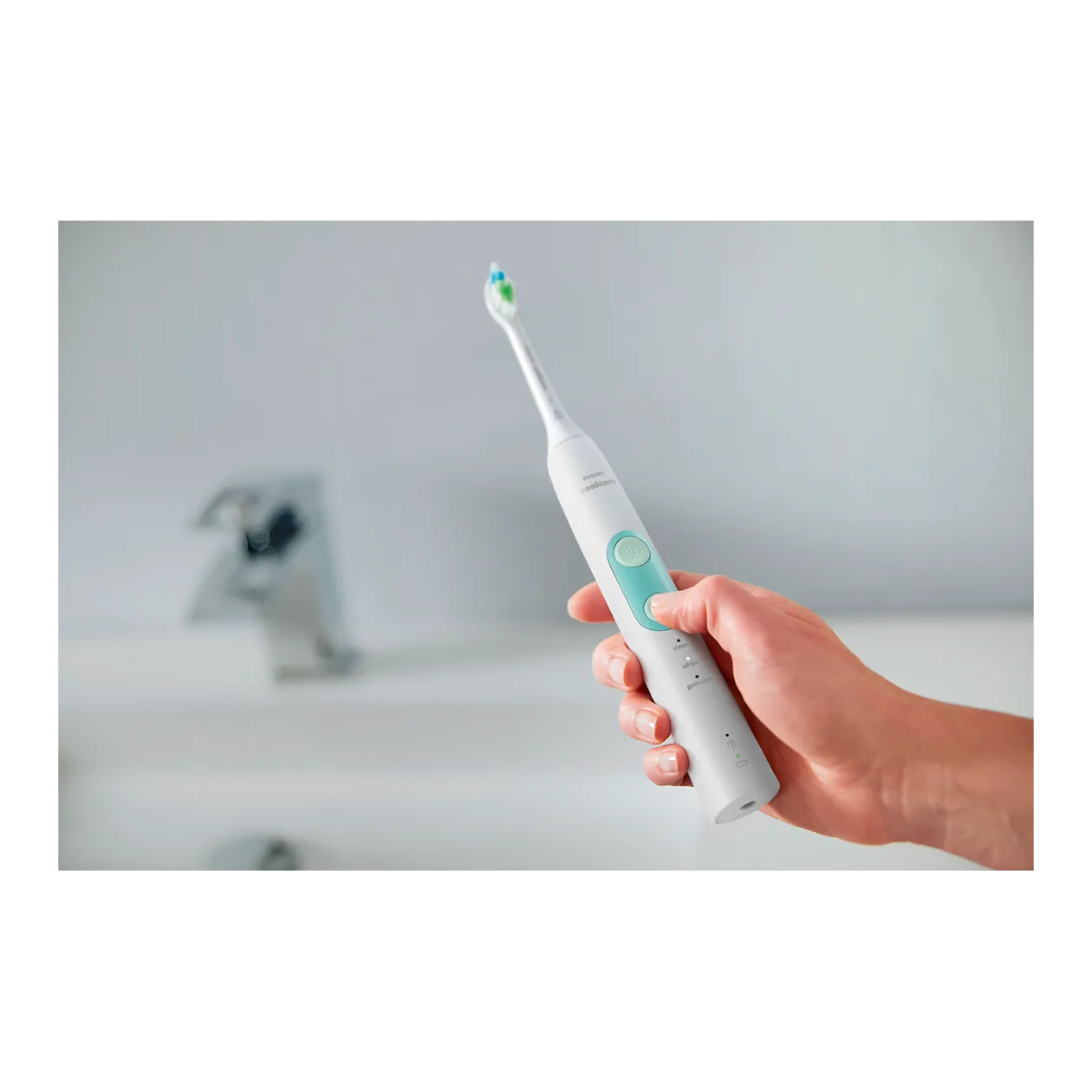 Philips Sonicare ProtectiveClean 5100 HX6851/34 Brosse à dents électrique, lot de 2, blanc/bleu marine