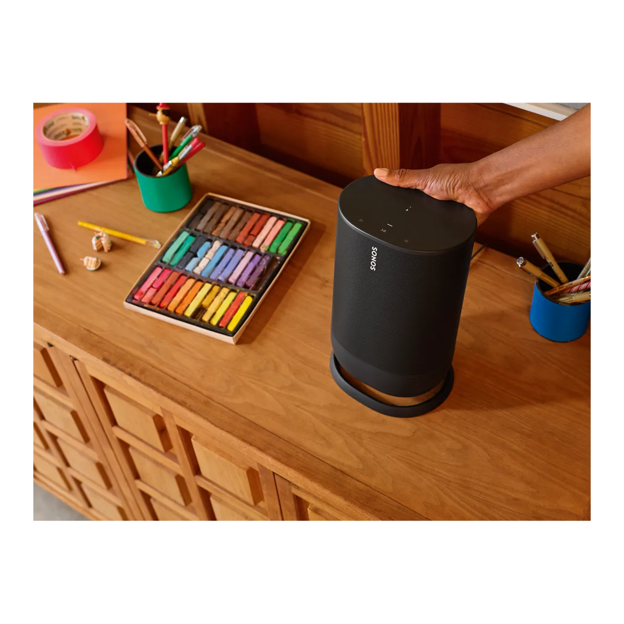 Sonos Move WLAN & Bluetooth® Smart Speaker with battery, Black