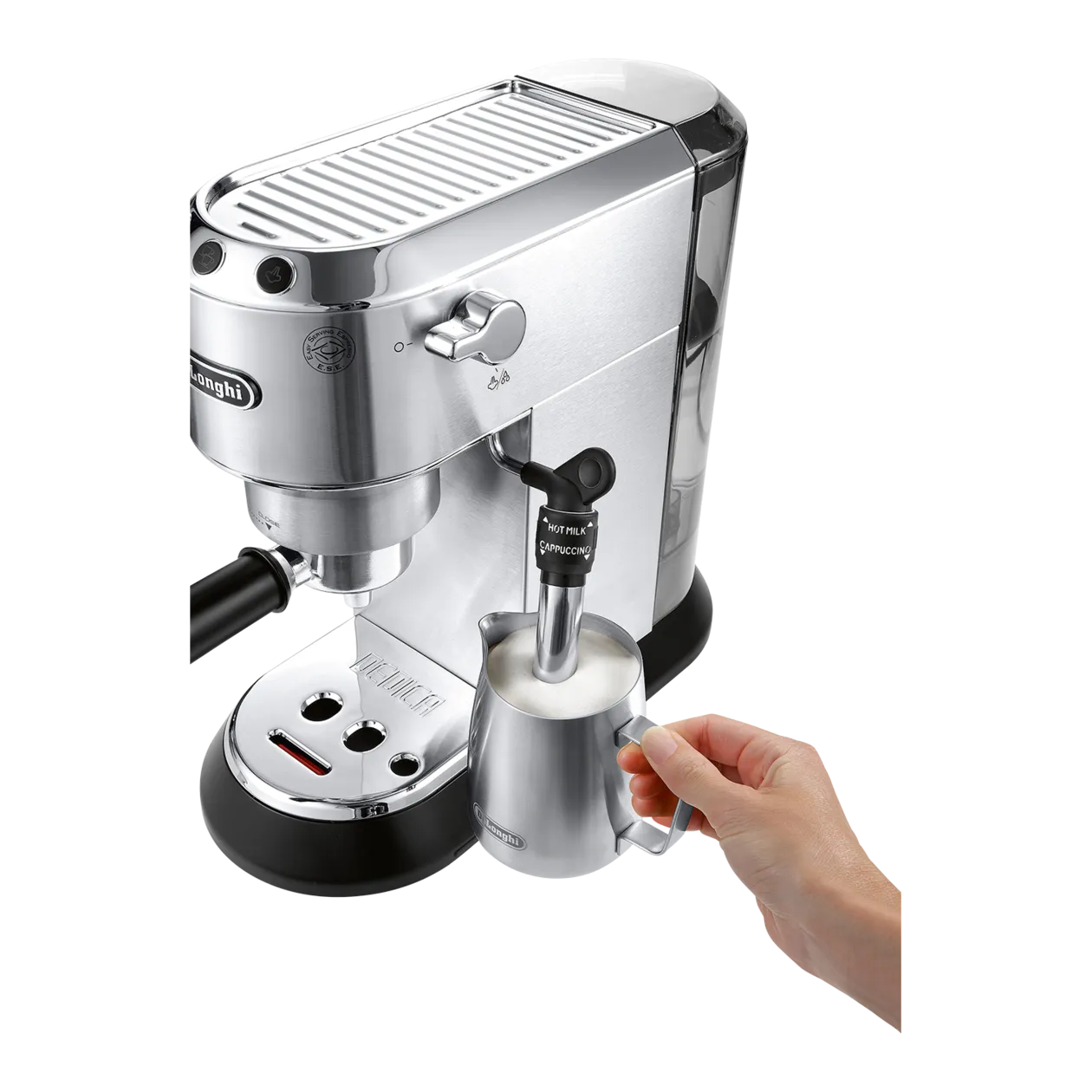 De’Longhi DEDICA Style EC 685 Espressomaschine, Shiny Metal