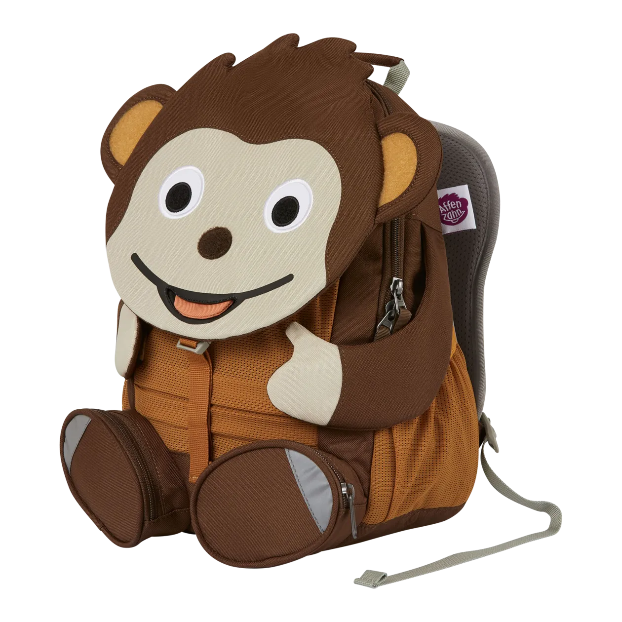 Affenzahn Large Friend Affenzahn Children's Backpack, Brown