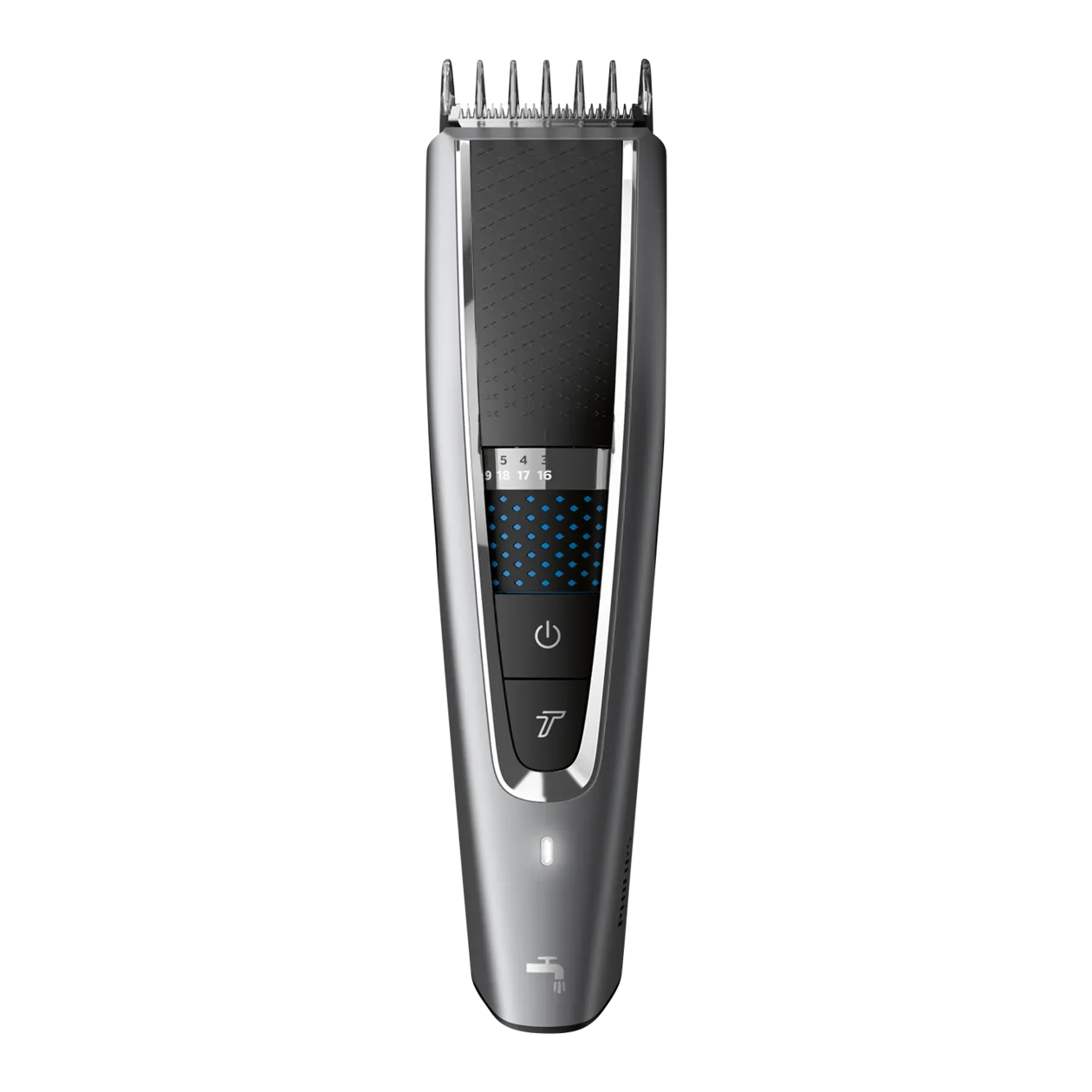 Philips Hairclipper Series 5000 Haarschneider, Schwarz/Silber