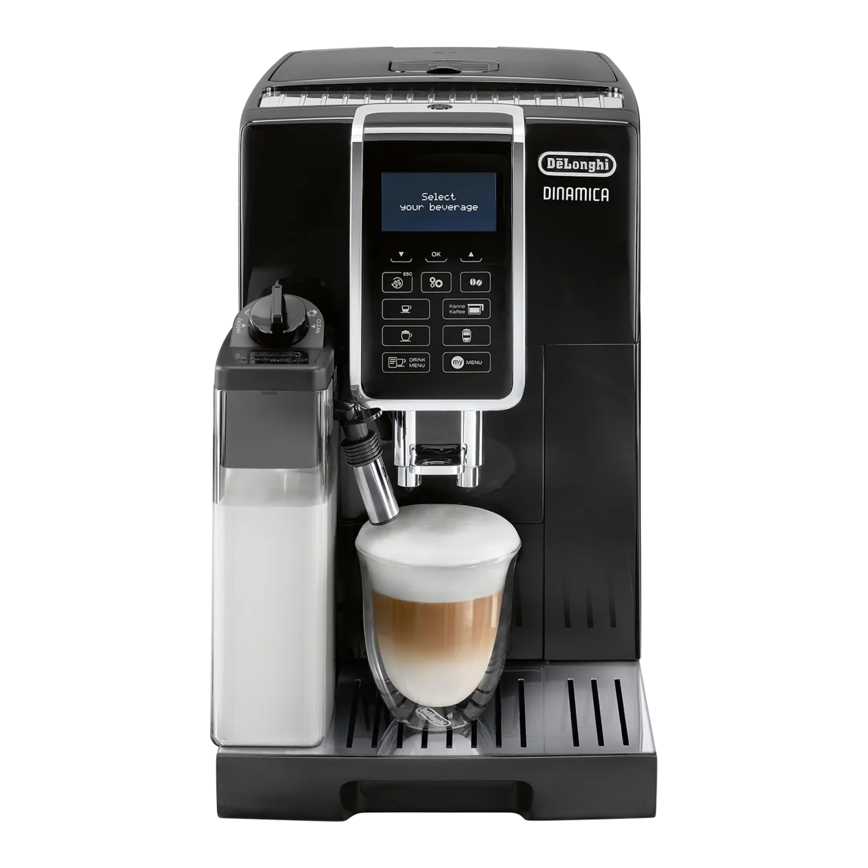 De'Longhi DINAMICA ECAM 356.57.B Fully Automatic Coffee Machine, Black ...