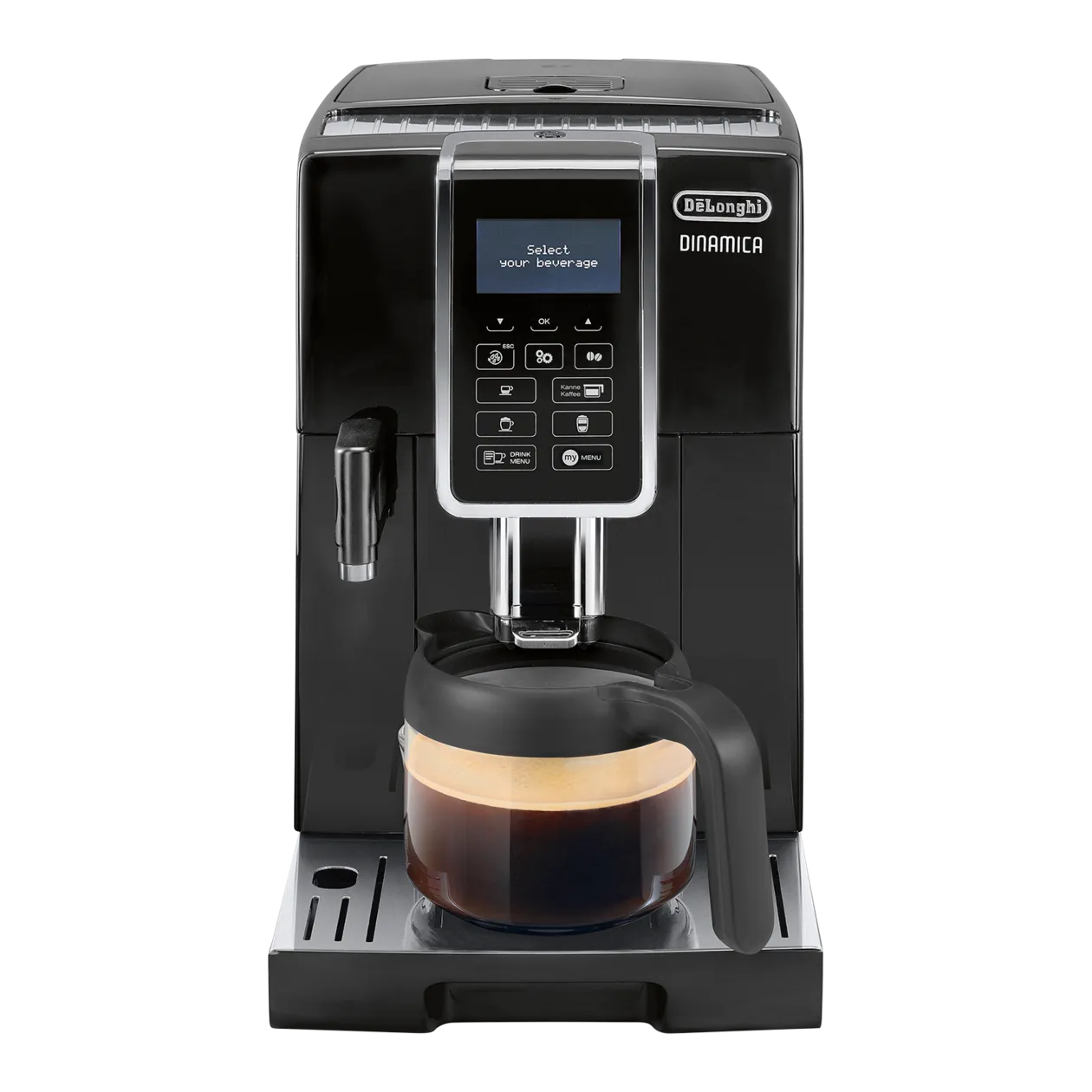 De'Longhi DINAMICA ECAM 356.57.B Fully Automatic Coffee Machine, Black ...