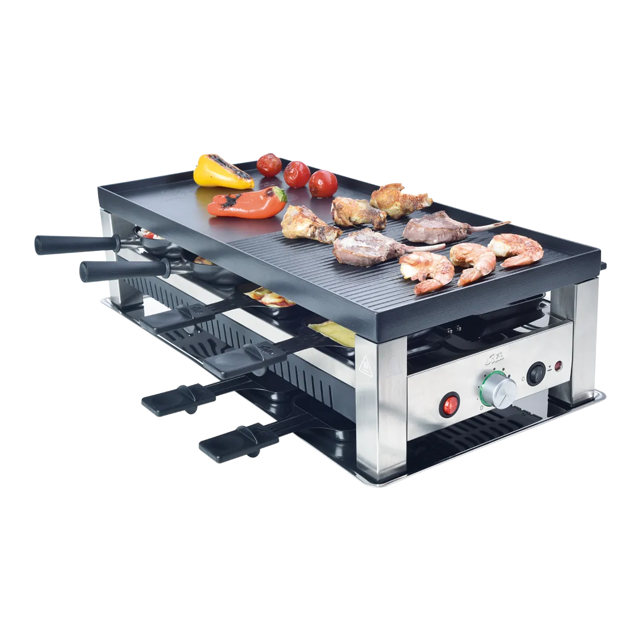 SOLIS 5-in-1 Table Grill, + Découpe-pizza