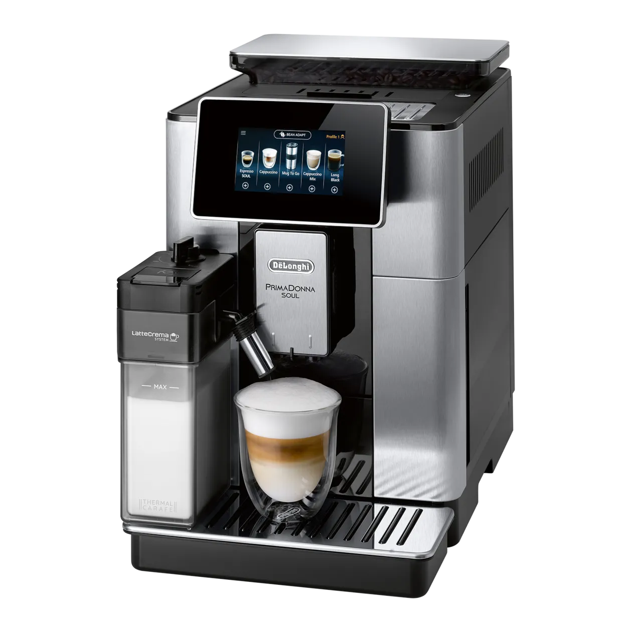 De’Longhi PrimaDonna Soul Kaffeevollautomat, Edelstahl