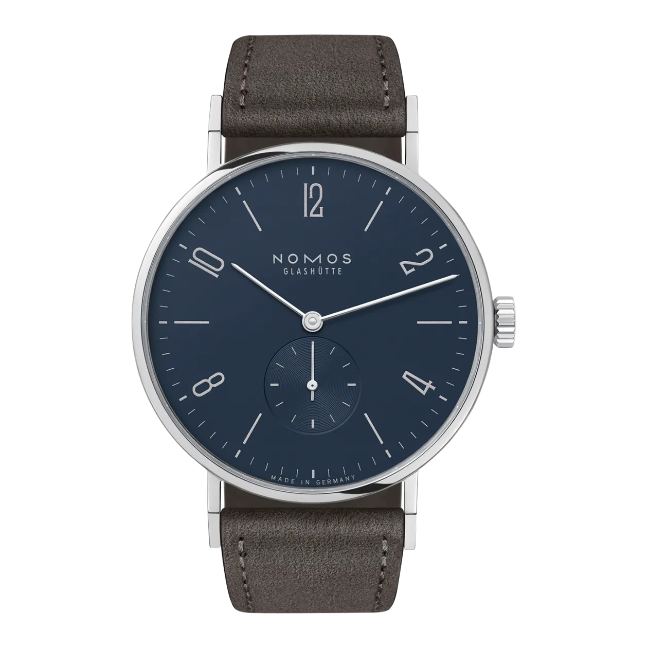 NOMOS Glashütte Tangente 38 Montre-bracelet, bleu nuit/anthracite