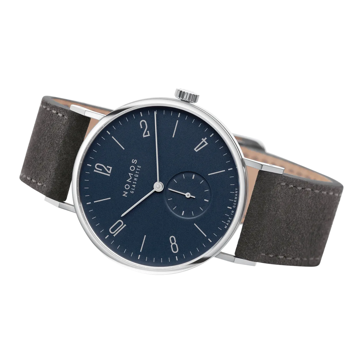 NOMOS Glashütte Tangente 38 Montre-bracelet, bleu nuit/anthracite