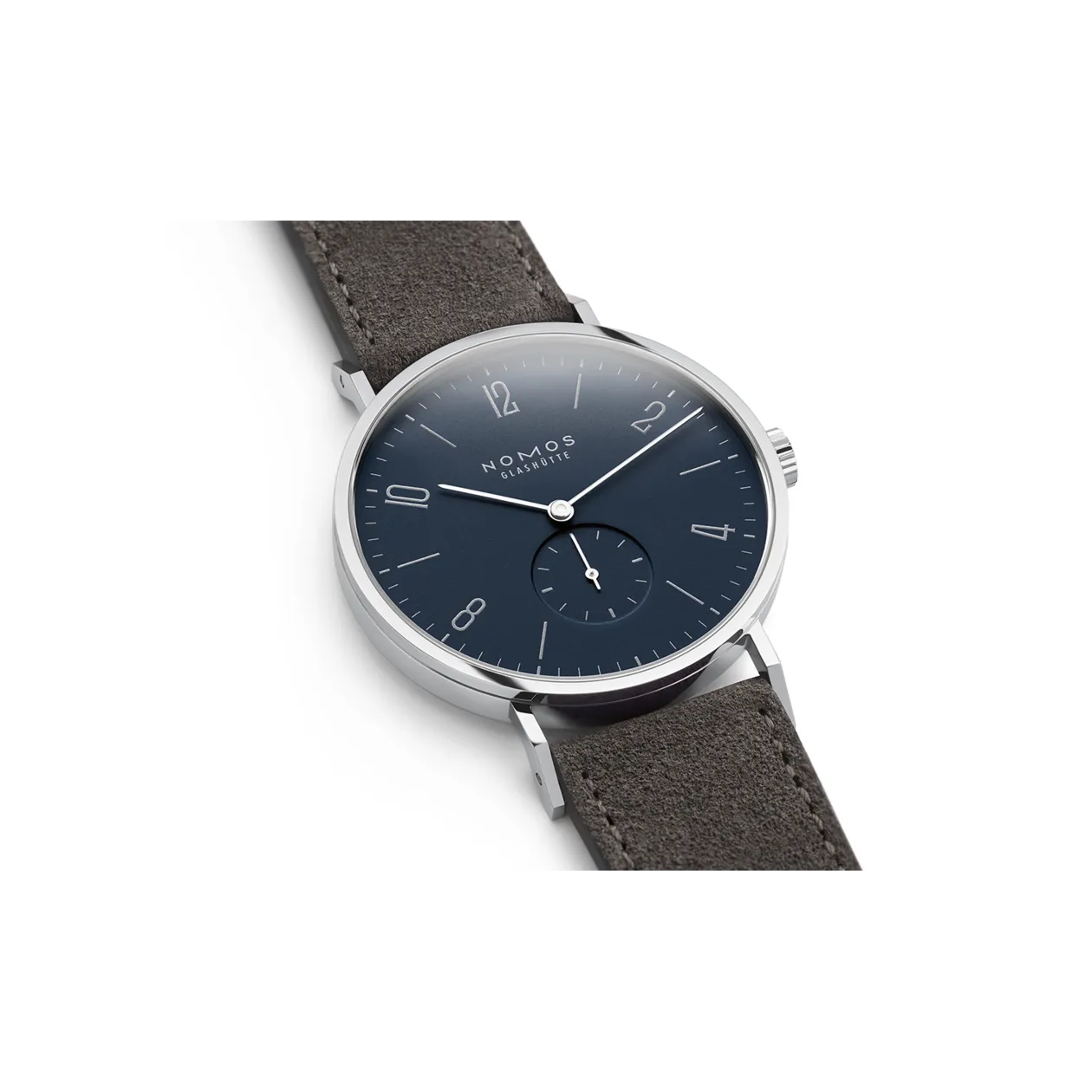 NOMOS Glashütte Tangente 38 Montre-bracelet, bleu nuit/anthracite