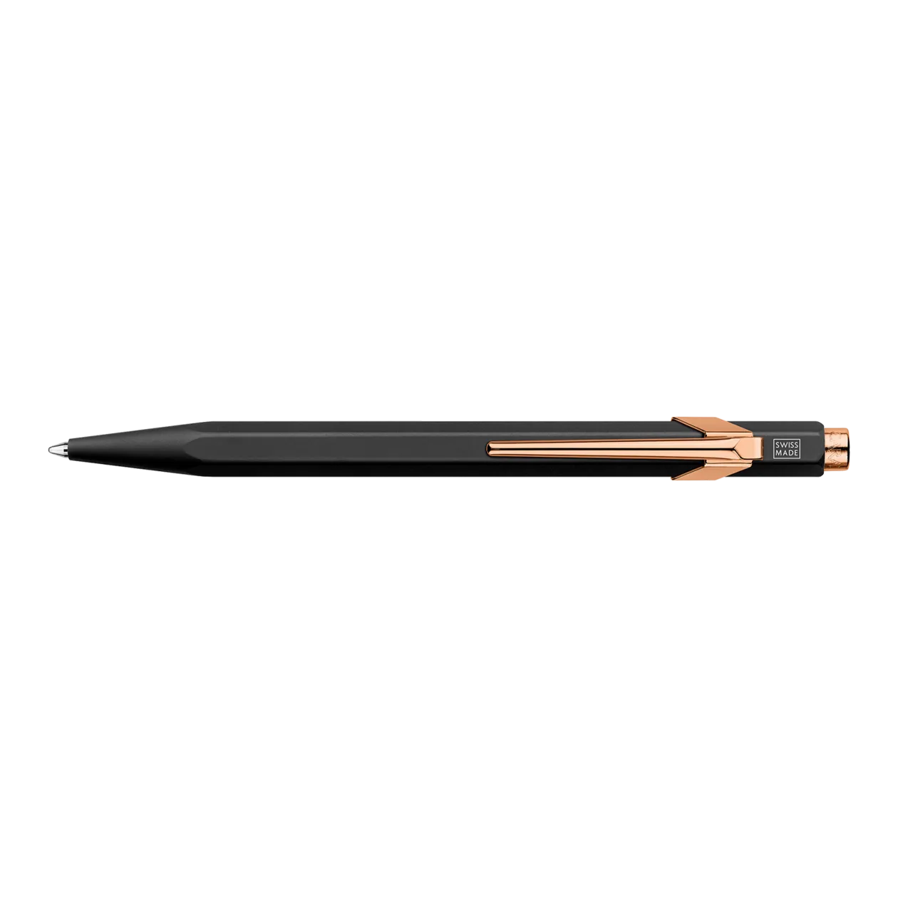 Caran d'Ache 849 MIDNIGHT GLOW Ballpoint Pen, Black / Rose Gold