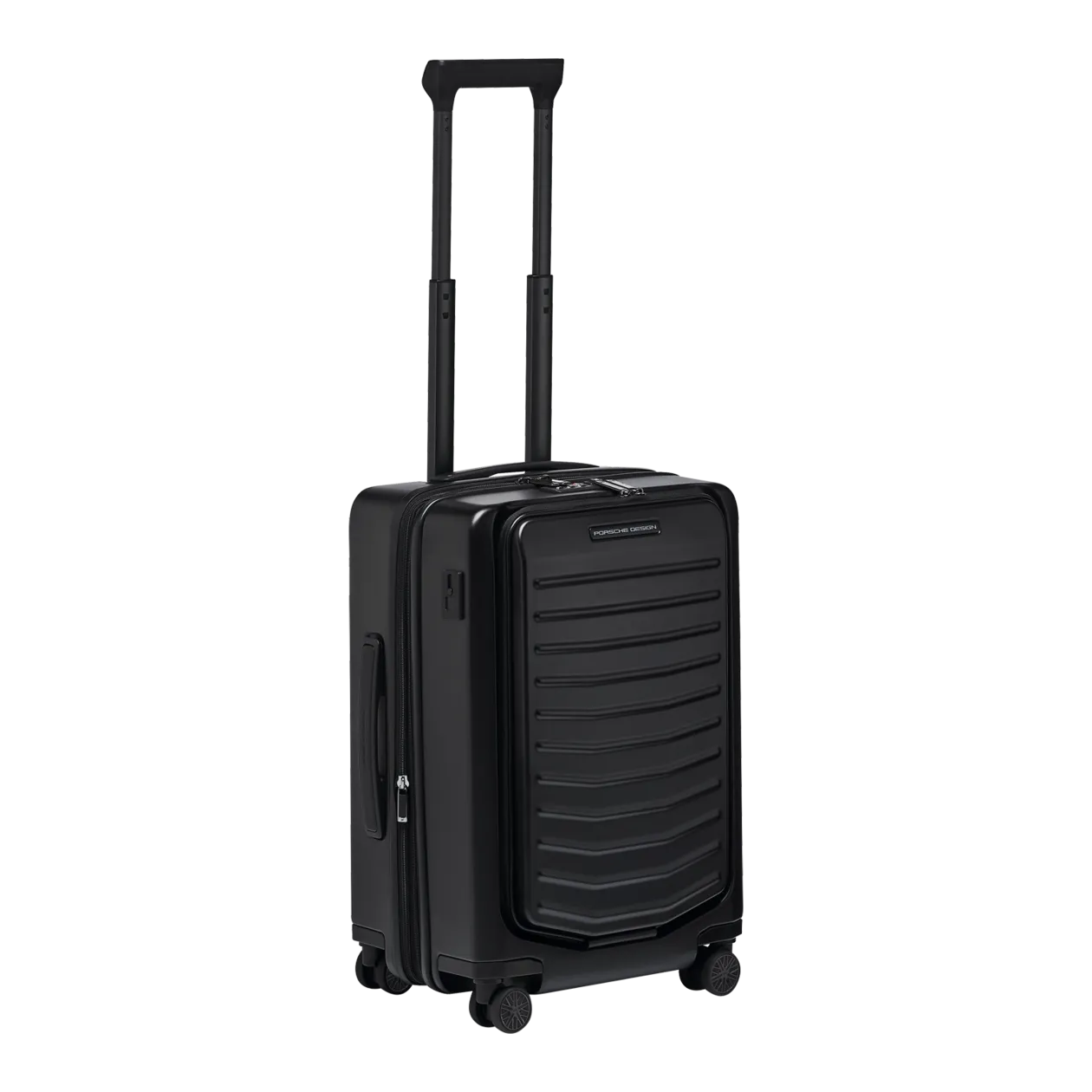 Porsche Design Roadster Hardcase Trolley 55 mit Vortasche (erweiterbar), Black Matt