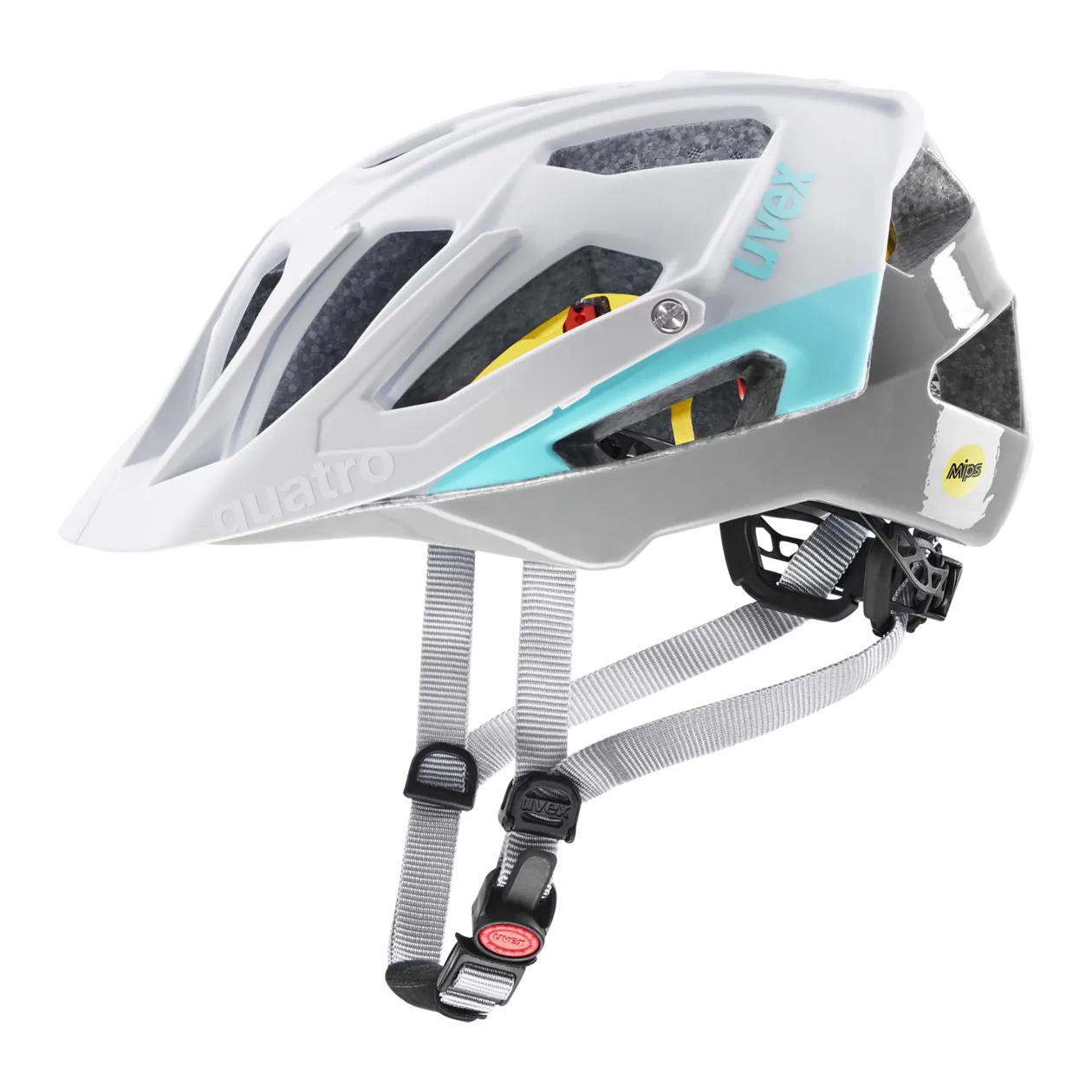 uvex quatro cc MIPS Fahrradhelm, 52-57 cm, White Sky