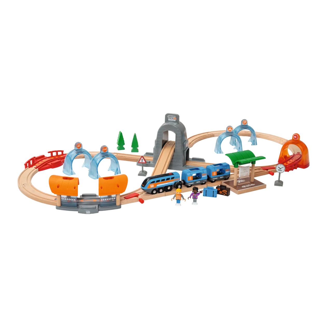 BRIO Smart Tech Sound Action Tunnel Travel Train Set