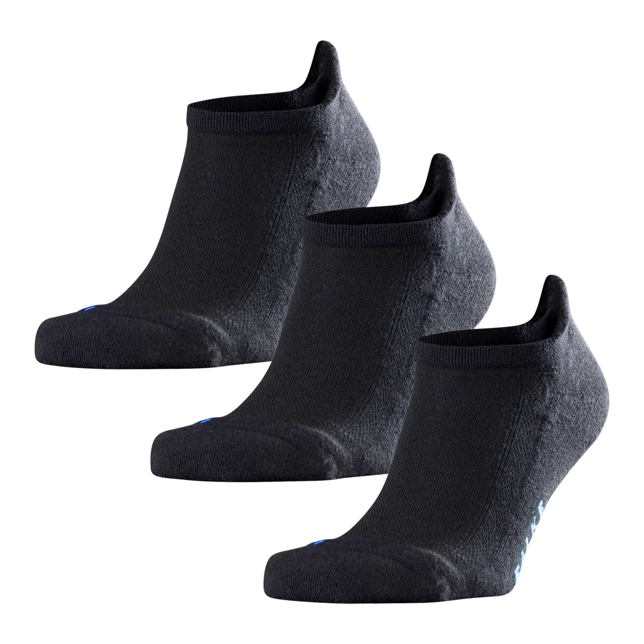 FALKE Cool Kick Socquettes basses, unisexe, lot de 3, noir