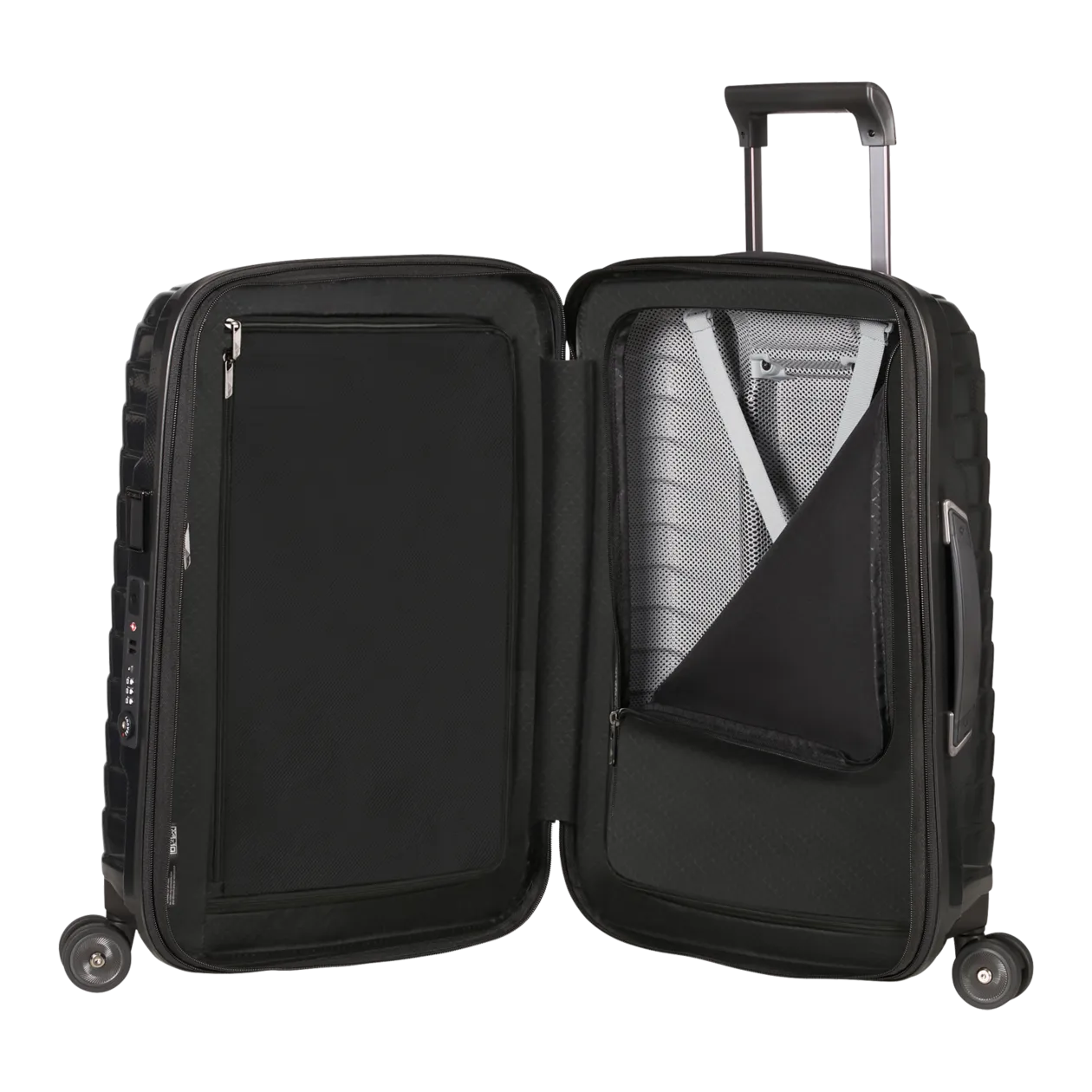 Samsonite Proxis Spinner 55 Cabin Trolley (Expandable), Black