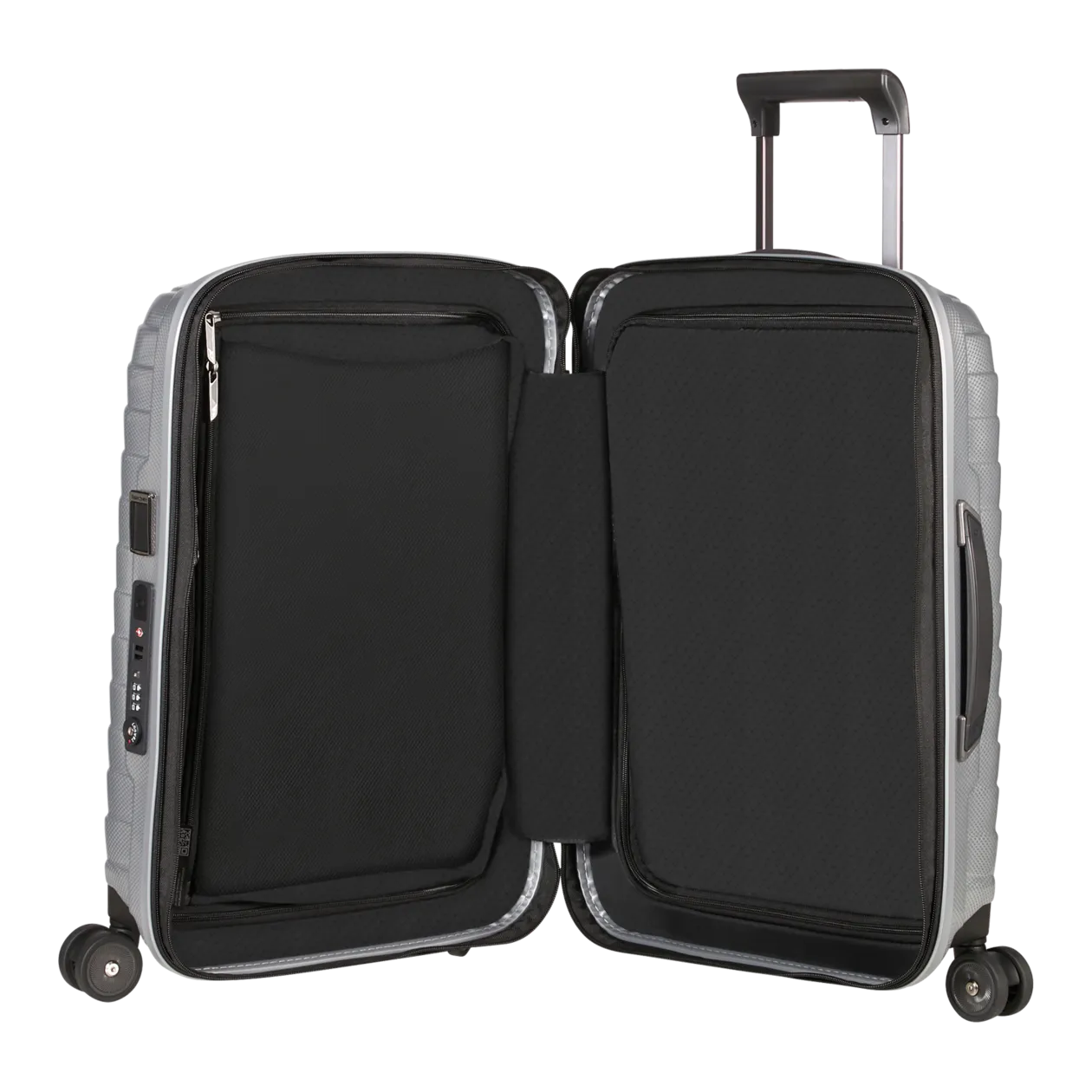 Samsonite Proxis Spinner 55 Cabin Trolley (Expandable), Silver