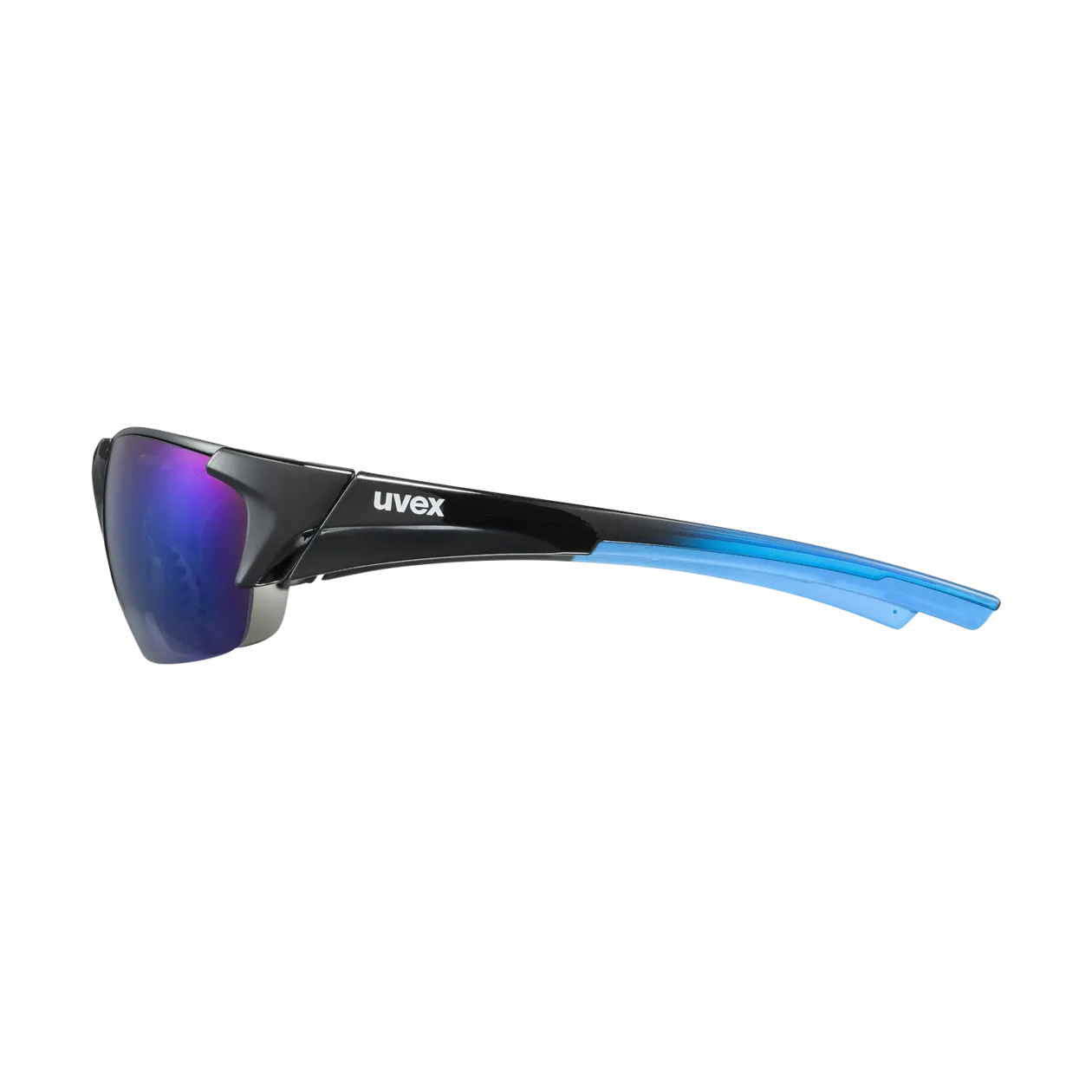 uvex blaze III Occhiali sportivi, Black-Blue / Blue