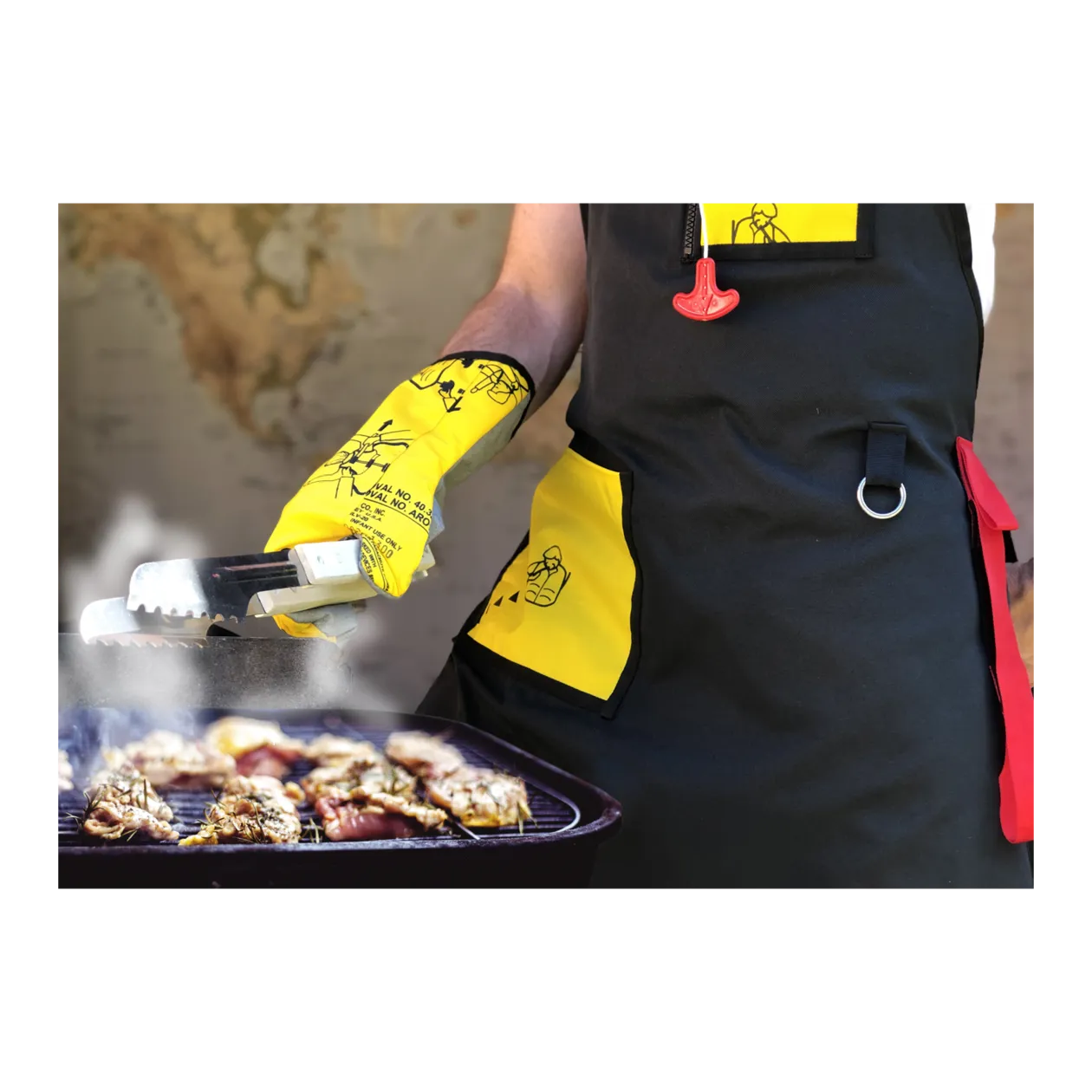 BAG TO LIFE Tablier et gant de barbecue