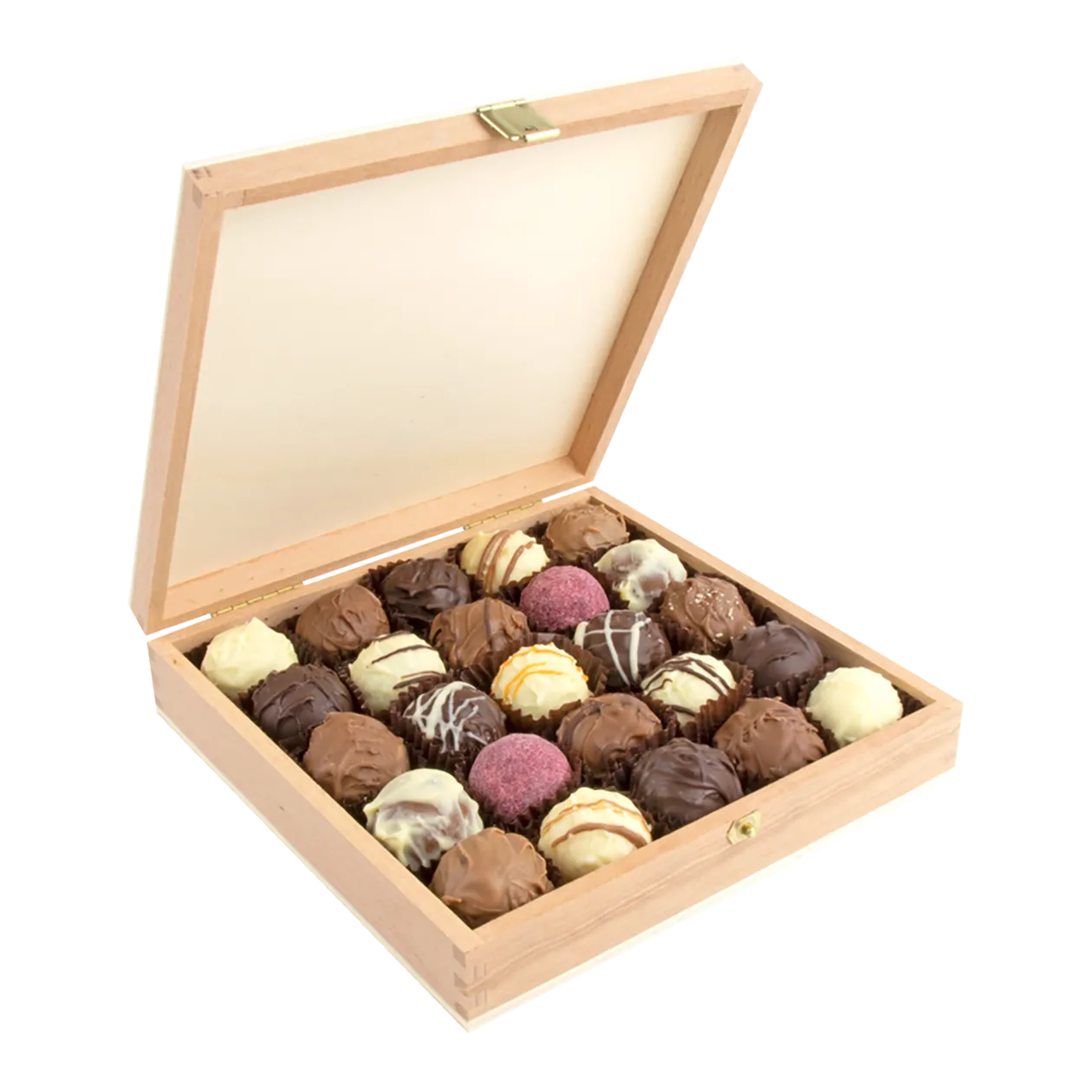 DreiMeister Chocolat Wooden Box Truffle Selection