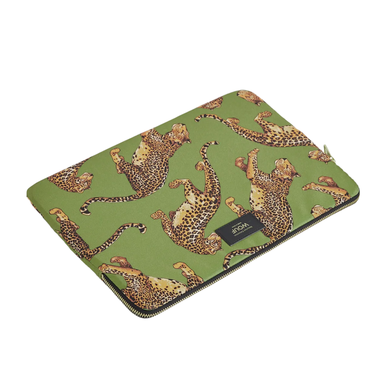 WOUF Olive Leopard Custodia per laptop, Olive