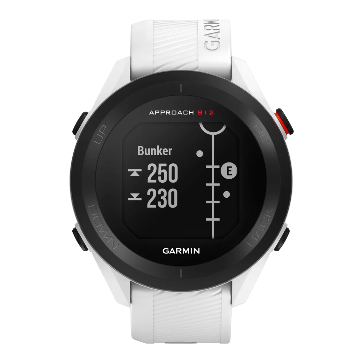 Garmin Approach® S12 Orologio GPS per il golf, bianco