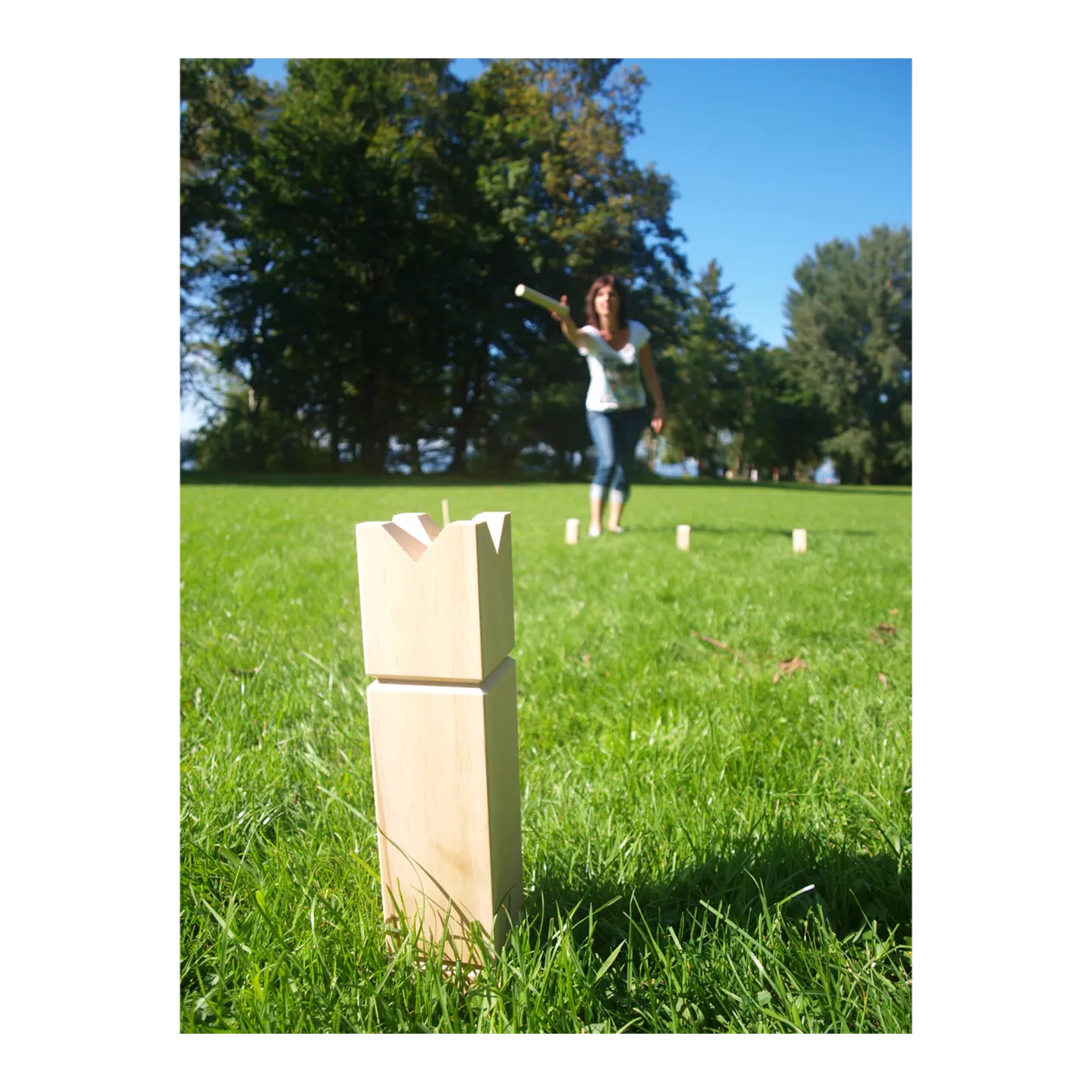 Schildkröt Kubb Schwedenschach Outdoor-Spielset