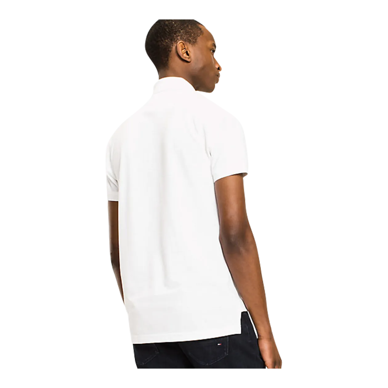 Tommy Hilfiger Core Tommy Slim Herren-Poloshirt, Bright White